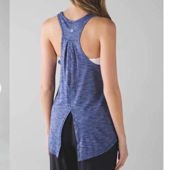 Lululemon Salute the Sun Tank Heathered Hero Blue - Picture 2 of 10